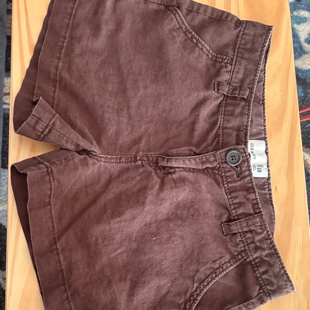Old Navy Brown Casual Linen/Cotton Shorts
